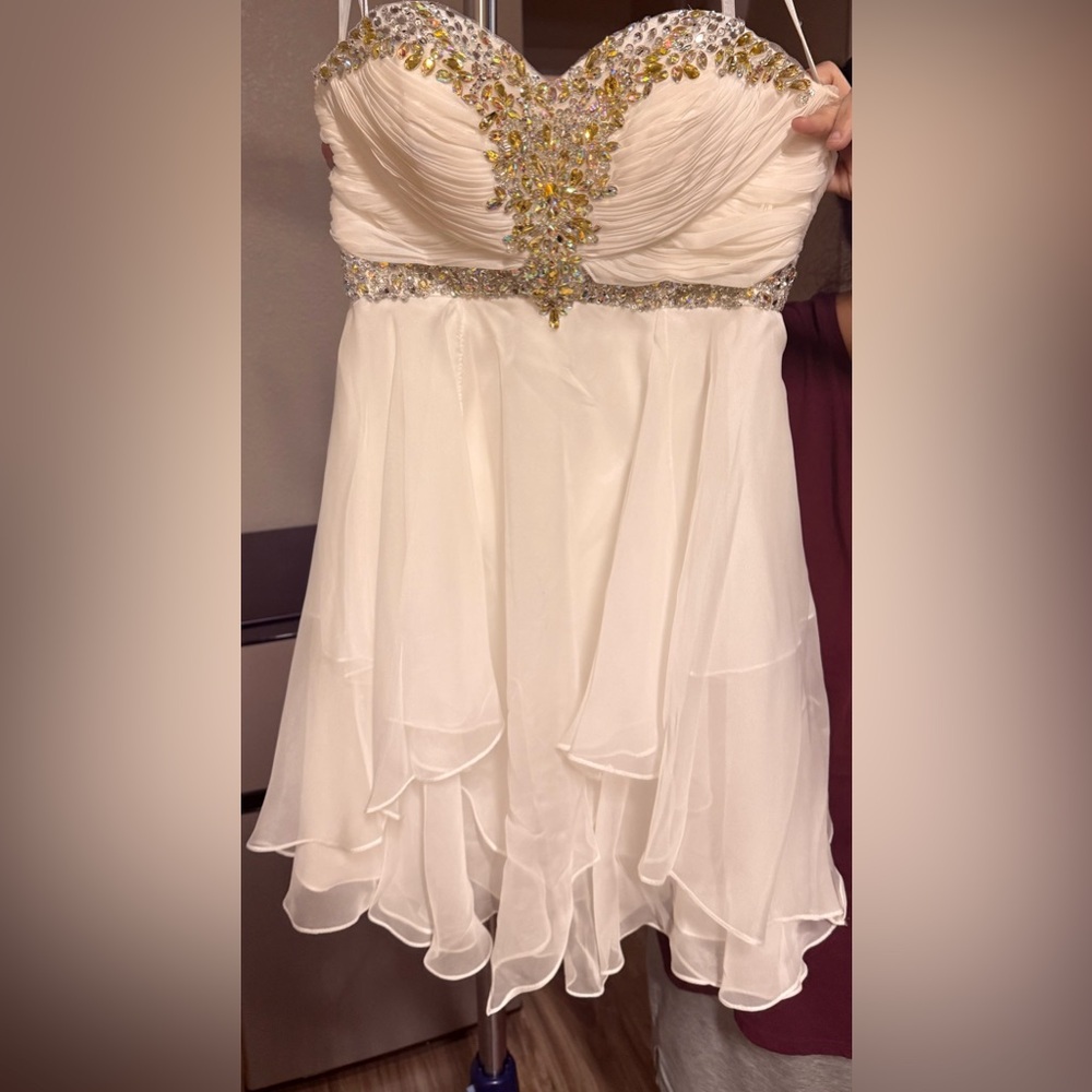 Stunning White Embellished Dress